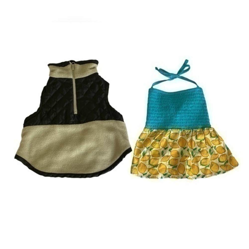 Medium Dog Dress & Fleece Jacket